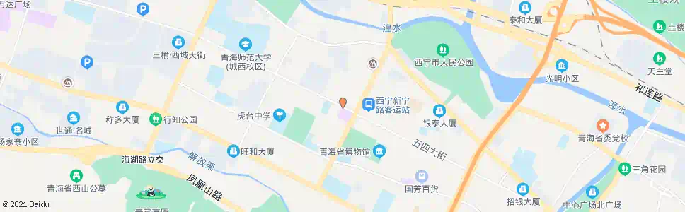 西宁五四西路口_公交站地图_西宁公交_妙搜公交查询2025