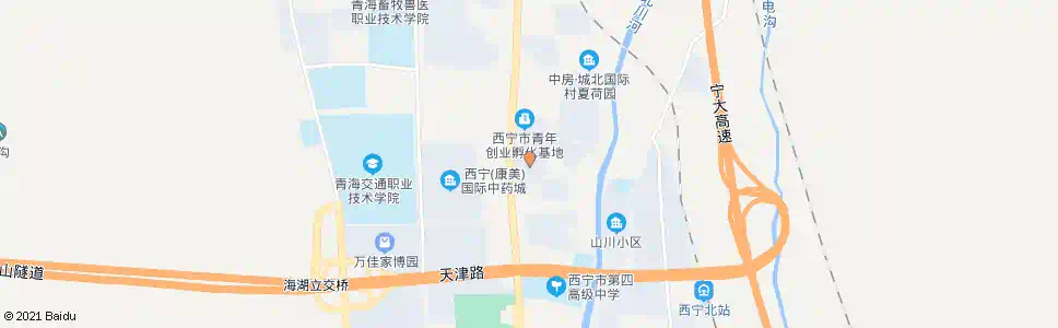 西宁新世纪花园北_公交站地图_西宁公交_妙搜公交查询2025