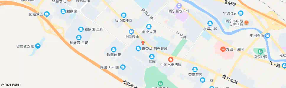 西宁嘉荣华小区_公交站地图_西宁公交_妙搜公交查询2025