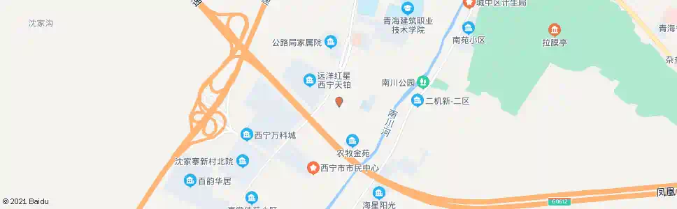 西宁沈家寨北_公交站地图_西宁公交_妙搜公交查询2025