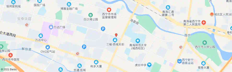 西宁五四西路西口_公交站地图_西宁公交_妙搜公交查询2025