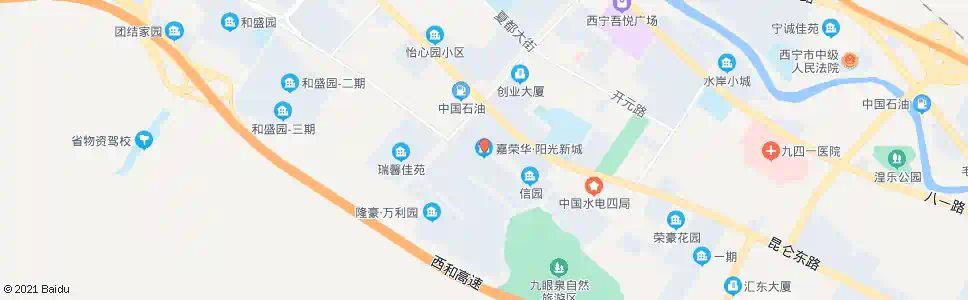 西宁嘉荣华阳光新城_公交站地图_西宁公交_妙搜公交查询2025