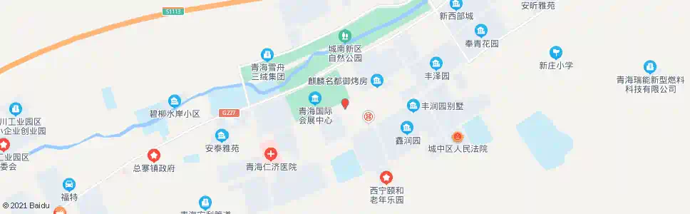 西宁城南新区(中区政府)_公交站地图_西宁公交_妙搜公交查询2025