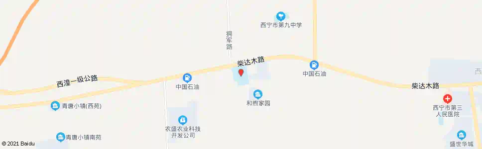 西宁九中北口_公交站地图_西宁公交_妙搜公交查询2025