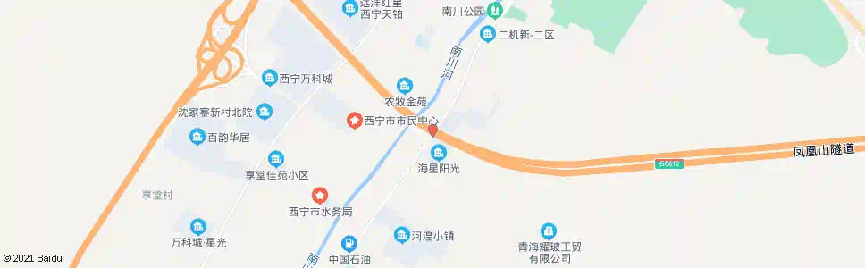 西宁南川商场_公交站地图_西宁公交_妙搜公交查询2025