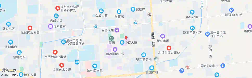 滨州银座商城_公交站地图_滨州公交_妙搜公交查询2025