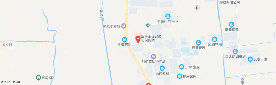 滨州二院_公交站地图_滨州公交_妙搜公交查询2025