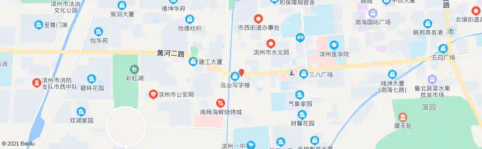 滨州建工宿舍_公交站地图_滨州公交_妙搜公交查询2025