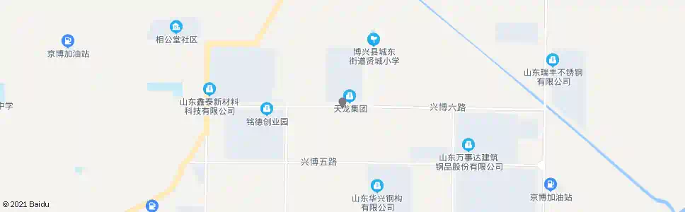 滨州天龙建筑_公交站地图_滨州公交_妙搜公交查询2025