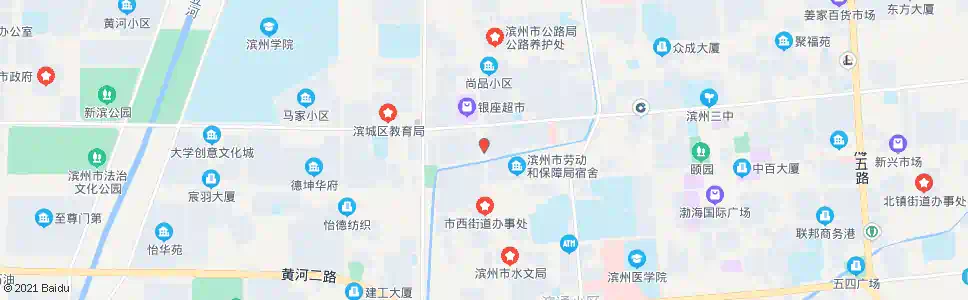 滨州一小宿舍_公交站地图_滨州公交_妙搜公交查询2025