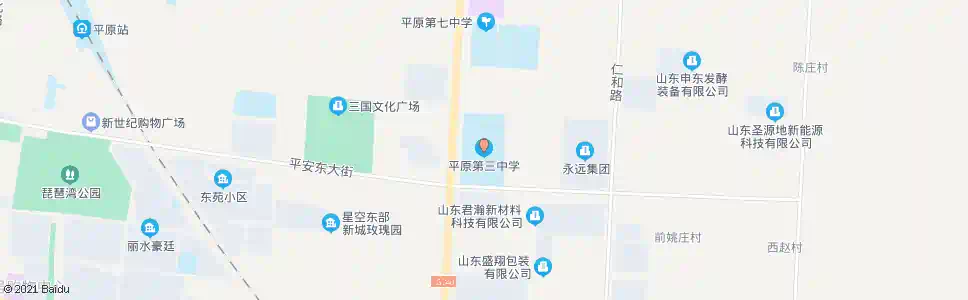 德州平原三中(平原)_公交站地图_德州公交_妙搜公交查询2025