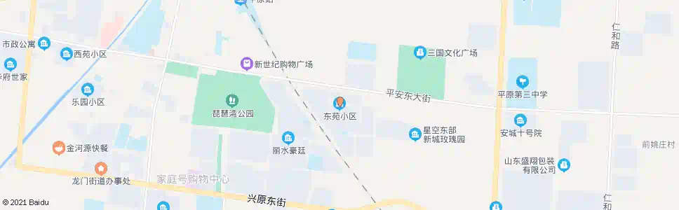 德州东苑小区(平原)_公交站地图_德州公交_妙搜公交查询2025