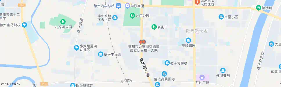 德州交警支队宿舍_公交站地图_德州公交_妙搜公交查询2025
