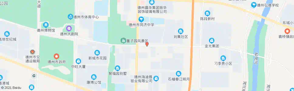 德州美食城东方店_公交站地图_德州公交_妙搜公交查询2025