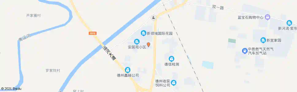 德州新堤庄园_公交站地图_德州公交_妙搜公交查询2025