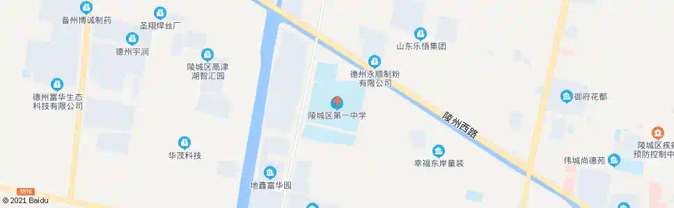 德州陵县一中_公交站地图_德州公交_妙搜公交查询2025