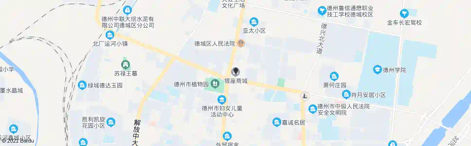 德州银座商场大学路店_公交站地图_德州公交_妙搜公交查询2025