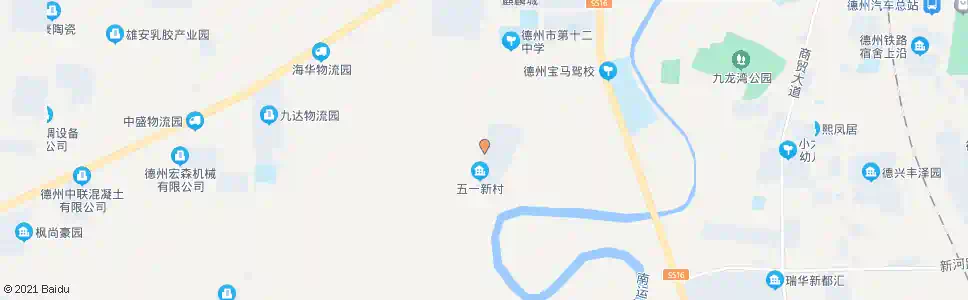 德州五二村_公交站地图_德州公交_妙搜公交查询2025