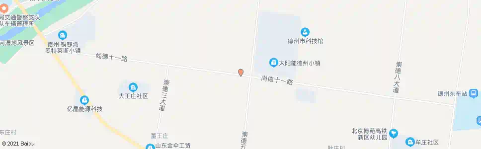 德州崇德五大道路口_公交站地图_德州公交_妙搜公交查询2025