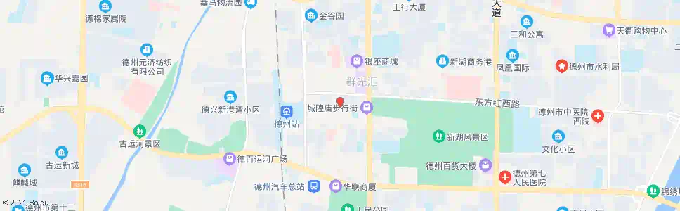 德州步行街_公交站地图_德州公交_妙搜公交查询2025