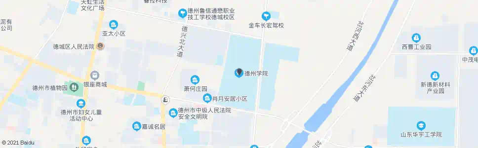 德州德州学院南区_公交站地图_德州公交_妙搜公交查询2025