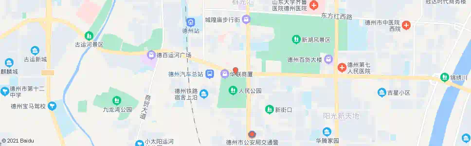 德州人民公园_公交站地图_德州公交_妙搜公交查询2025