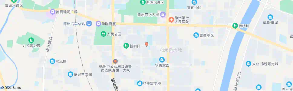 德州新湖南路小学_公交站地图_德州公交_妙搜公交查询2025