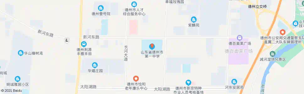 德州一中_公交站地图_德州公交_妙搜公交查询2025