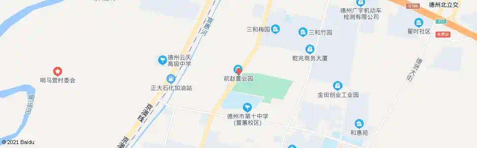 德州前赵置业园_公交站地图_德州公交_妙搜公交查询2025