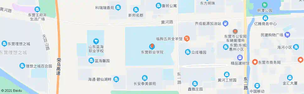东营东营职业学院_公交站地图_东营公交_妙搜公交查询2025