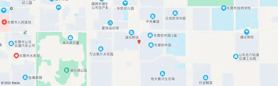 东营东营软件园西门_公交站地图_东营公交_妙搜公交查询2025