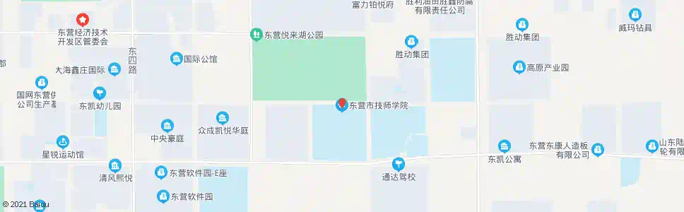 东营技师学院东校区_公交站地图_东营公交_妙搜公交查询2025