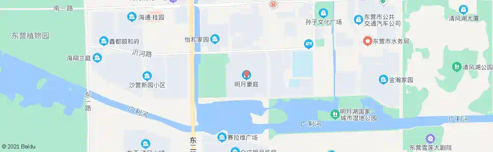 东营明月豪庭_公交站地图_东营公交_妙搜公交查询2025