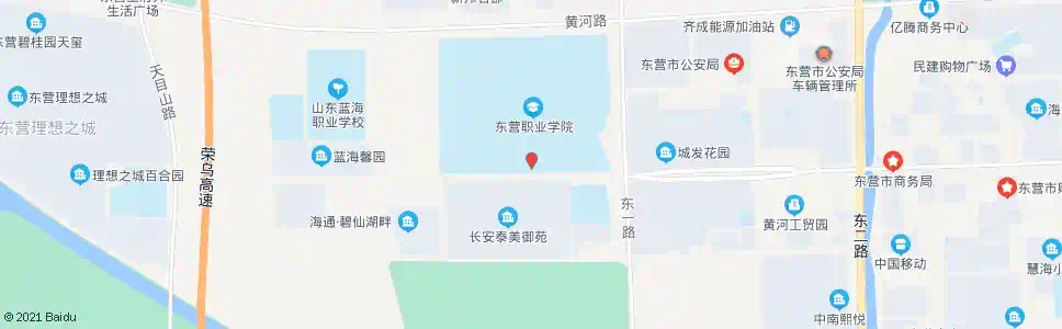 东营职业学院南门_公交站地图_东营公交_妙搜公交查询2025