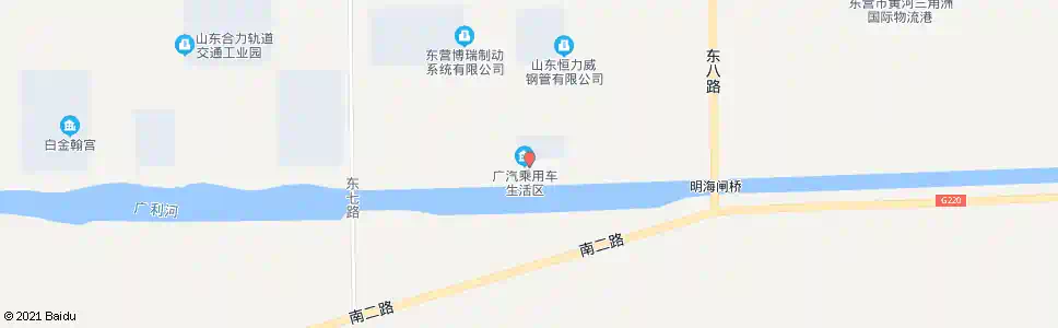 东营广汽吉奥生活区_公交站地图_东营公交_妙搜公交查询2025