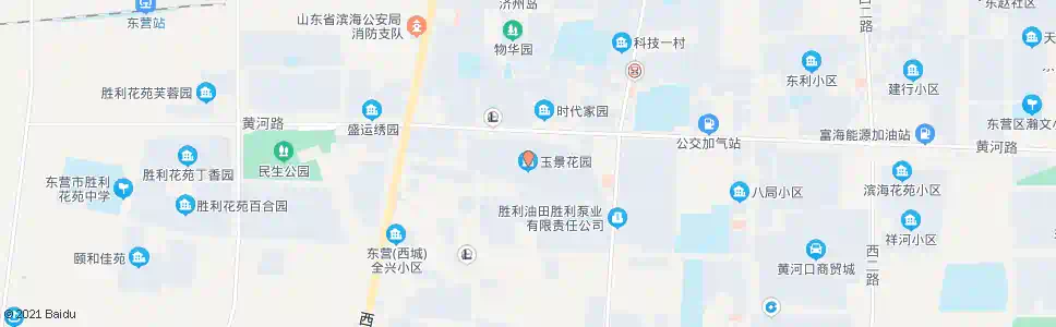 东营玉景花园_公交站地图_东营公交_妙搜公交查询2025