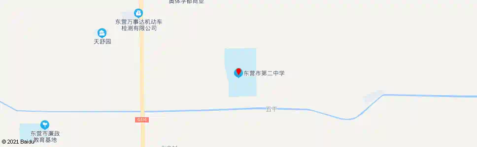 东营市第二中学_公交站地图_东营公交_妙搜公交查询2025