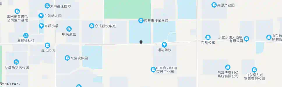 东营技师学院南门_公交站地图_东营公交_妙搜公交查询2025