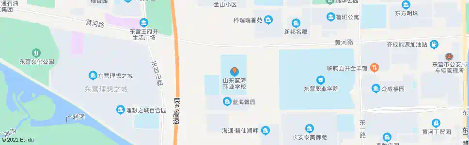 东营蓝海培训学校_公交站地图_东营公交_妙搜公交查询2025