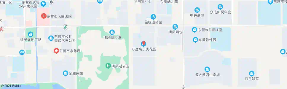 东营万达高尔夫花园_公交站地图_东营公交_妙搜公交查询2025