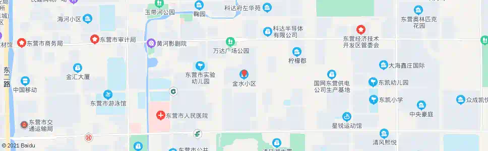 东营金水小区_公交站地图_东营公交_妙搜公交查询2025