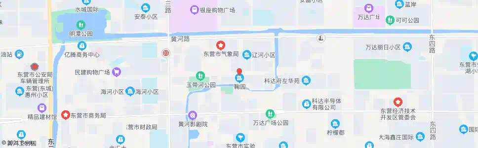 东营鞠园小区_公交站地图_东营公交_妙搜公交查询2025