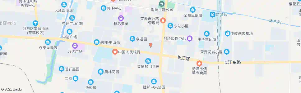 菏泽华英嘉园(人民路口)_公交站地图_菏泽公交_妙搜公交查询2025