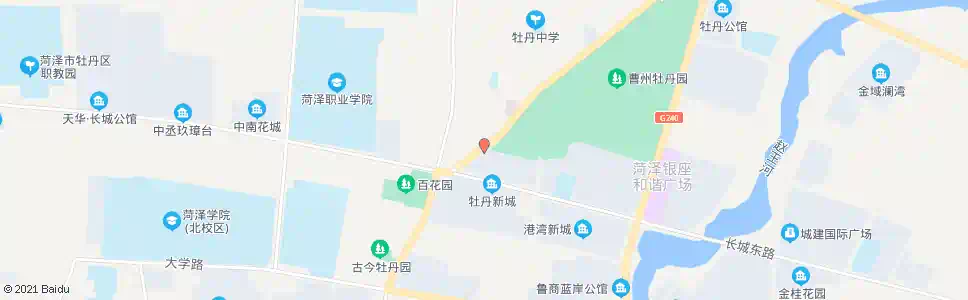 菏泽牡丹体育场北门_公交站地图_菏泽公交_妙搜公交查询2025
