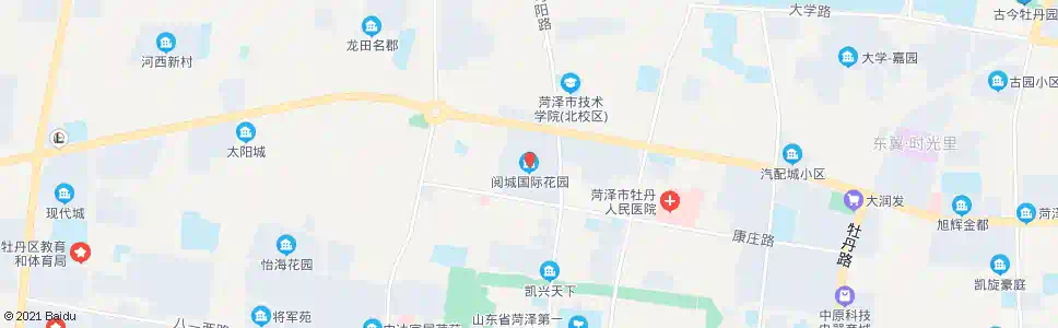 菏泽阅城国际花园_公交站地图_菏泽公交_妙搜公交查询2025