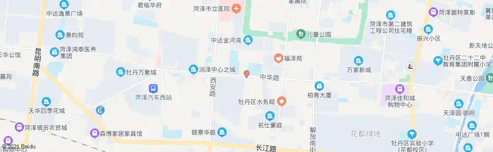 菏泽二十一中_公交站地图_菏泽公交_妙搜公交查询2025