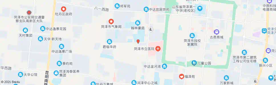菏泽二中_公交站地图_菏泽公交_妙搜公交查询2025