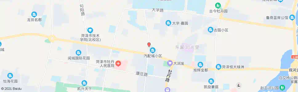 菏泽汽配市场_公交站地图_菏泽公交_妙搜公交查询2025