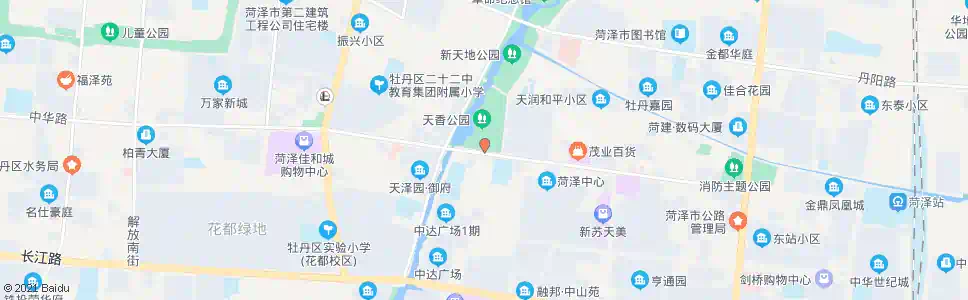 菏泽天香公园(南门)_公交站地图_菏泽公交_妙搜公交查询2025