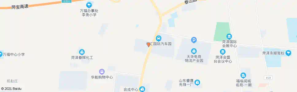 菏泽三信食品物流园_公交站地图_菏泽公交_妙搜公交查询2025